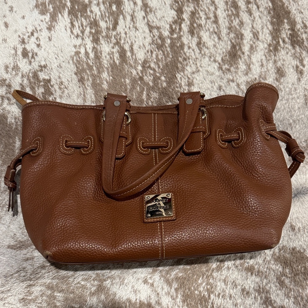 Dooney & Bourke Tan Leather Shoulder Bag